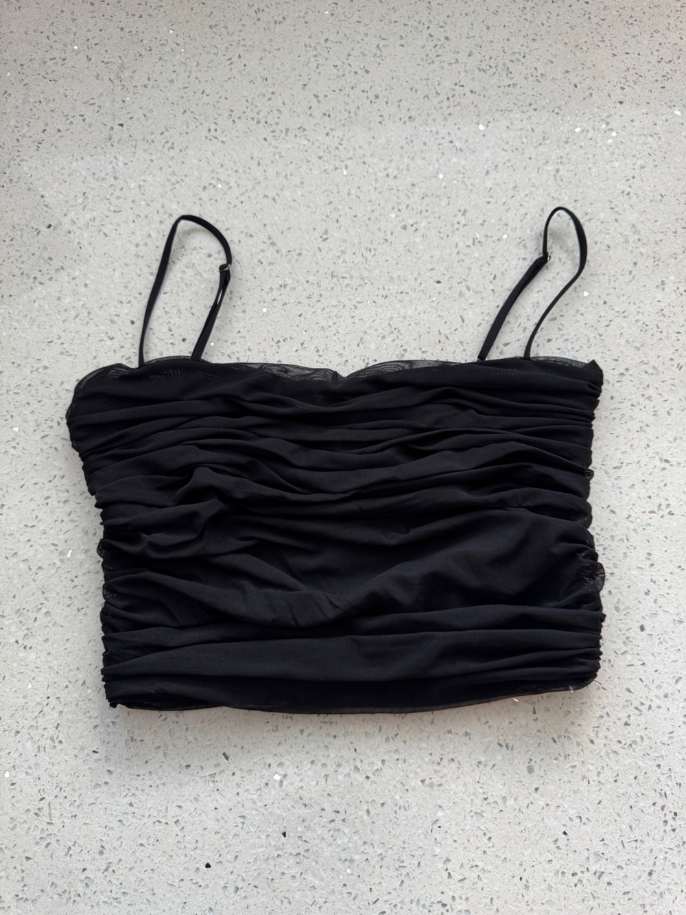 Aritzia Babaton Luxor Tank Ruched Bustier Black